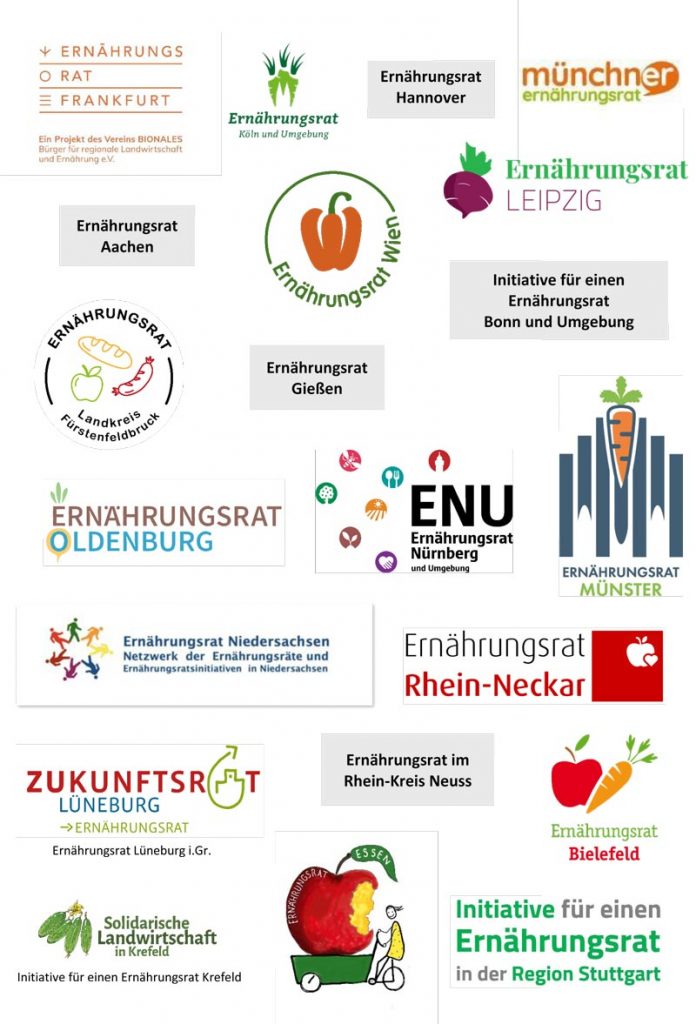Logos der Unterstützenden Ernährungsräte